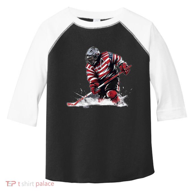 Ice Hockey Women Puck Hockey Player Toddler Fine Jersey T-Shirt