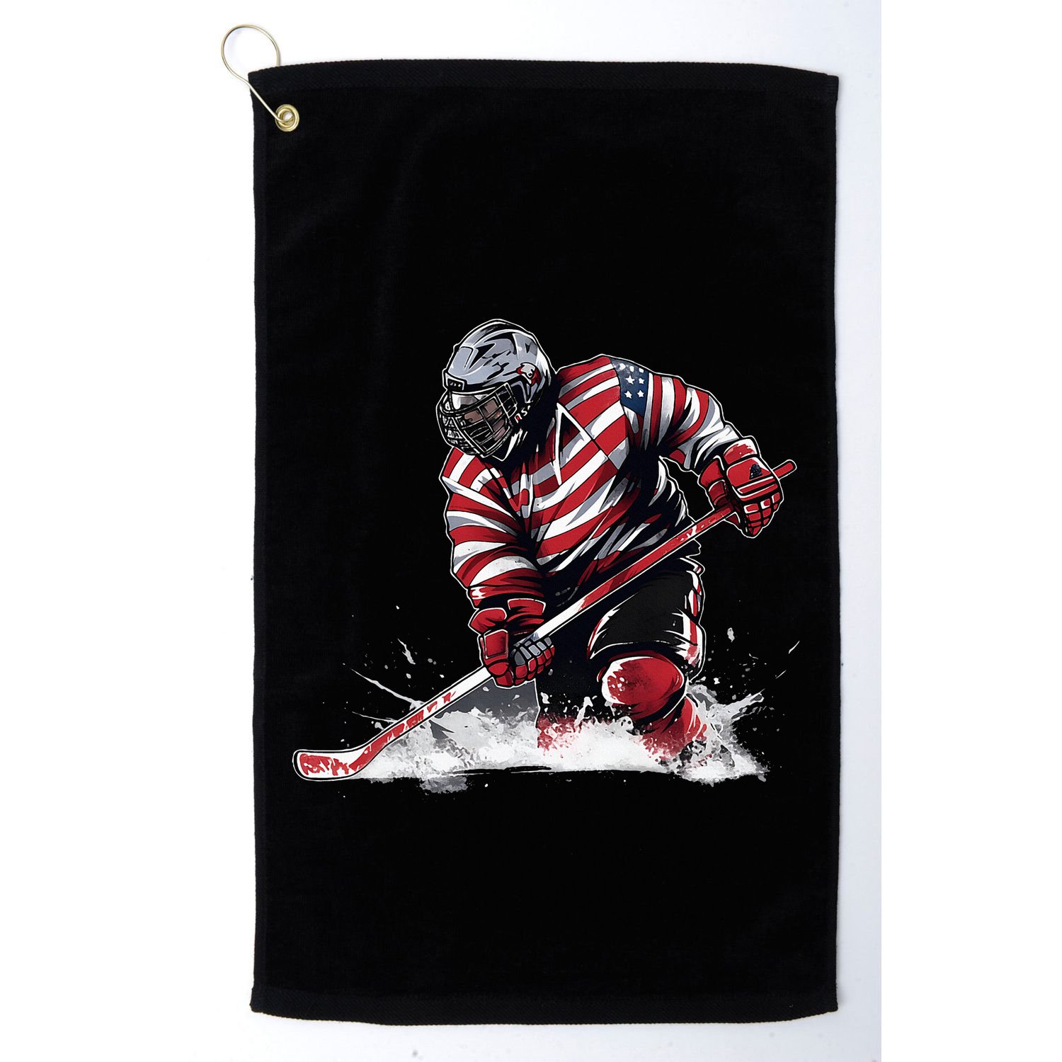 Ice Hockey Women Puck Hockey Player Golf Towel