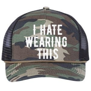 I Hate Wearing This Funny Retro Rope Trucker Hat Cap