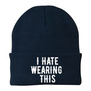 I Hate Wearing This Funny Knit Cap Winter Beanie