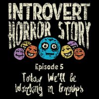 Introvert Horror Working Group Shy Antisocial Back To School Flat Bill Trucker Hat
