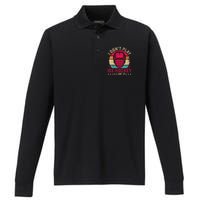 Ice Hockey Winter Sports Passion Graphic Performance Long Sleeve Polo