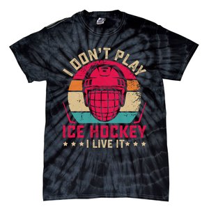 Ice Hockey Winter Sports Passion Graphic Tie-Dye T-Shirt