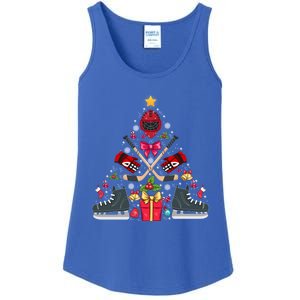 Ice Hockey Xmas Tree Decorations Santa Hockey Christmas Gift Ladies Essential Tank