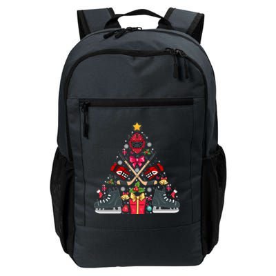 Ice Hockey Xmas Tree Decorations Santa Hockey Christmas Gift Daily Commute Backpack