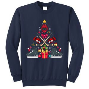 Ice Hockey Xmas Tree Decorations Santa Hockey Christmas Sweatshirt