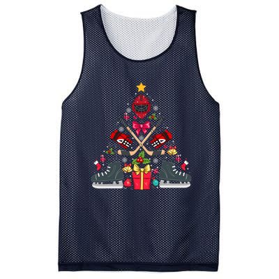 Ice Hockey Xmas Tree Decorations Santa Hockey Christmas Mesh Reversible Basketball Jersey Tank