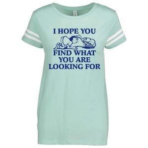 I Hope You Find What You Are Looking For Baby Blue Design Enza Ladies Jersey Football T-Shirt