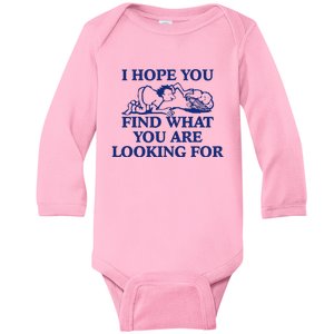 I Hope You Find What You Are Looking For Baby Blue Design Baby Long Sleeve Bodysuit