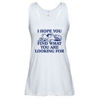 I Hope You Find What You Are Looking For Baby Blue Design Ladies Essential Flowy Tank