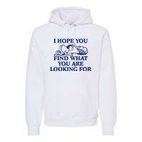 I Hope You Find What You Are Looking For Baby Blue Design Premium Hoodie