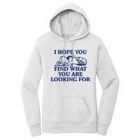 I Hope You Find What You Are Looking For Baby Blue Design Women's Pullover Hoodie