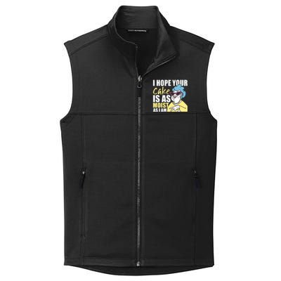 I Hope Your Cake Is As Moist As I Am Funny Collective Smooth Fleece Vest