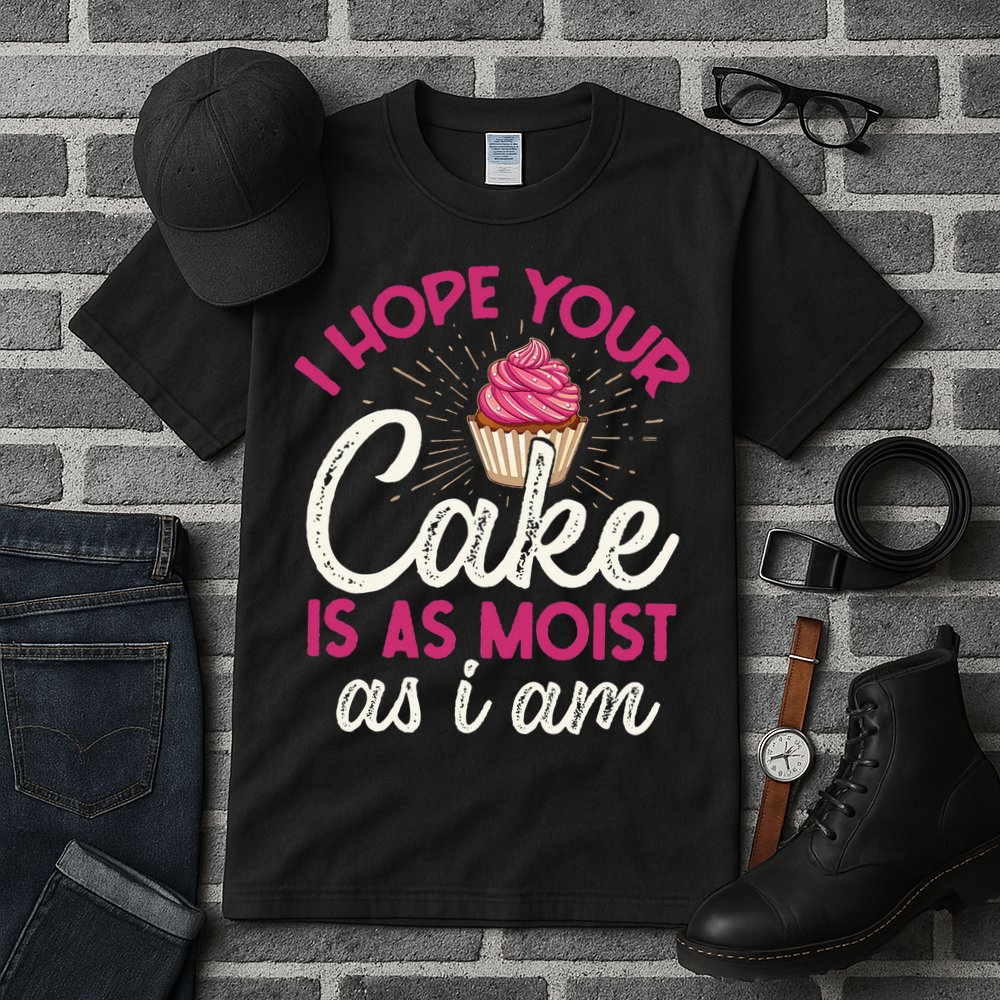 I Hope Your Cake Is As Moist As I Am Tall T-Shirt