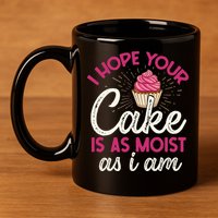 I Hope Your Cake Is As Moist As I Am 11oz C Handle Ceramic Mug
