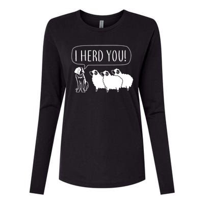 I Herd You Womens Cotton Relaxed Long Sleeve T-Shirt