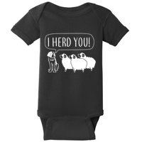 I Herd You Baby Bodysuit