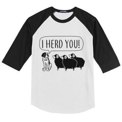 I Herd You Kids Colorblock Raglan Jersey