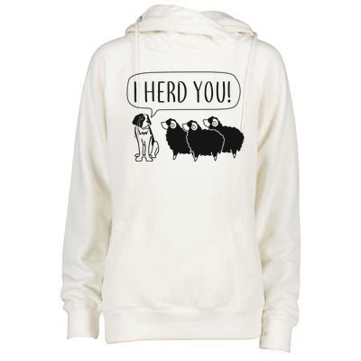 I Herd You Womens Funnel Neck Pullover Hood