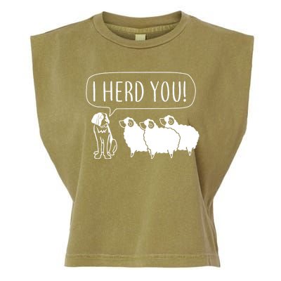 I Herd You Garment-Dyed Women's Muscle Tee