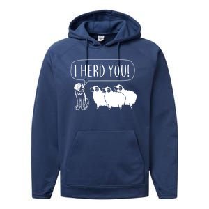 I Herd You Performance Fleece Hoodie