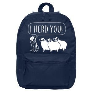 I Herd You 16 in Basic Backpack