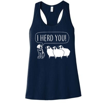 I Herd You Women's Racerback Tank