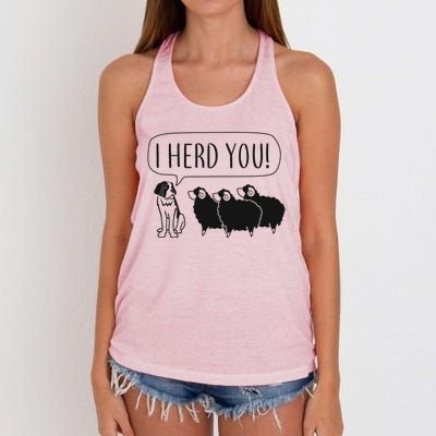 I Herd You Women's Knotted Racerback Tank