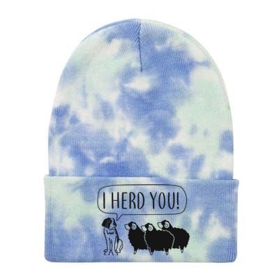 I Herd You Tie Dye 12in Knit Beanie