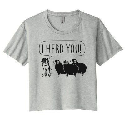 I Herd You Women's Crop Top Tee