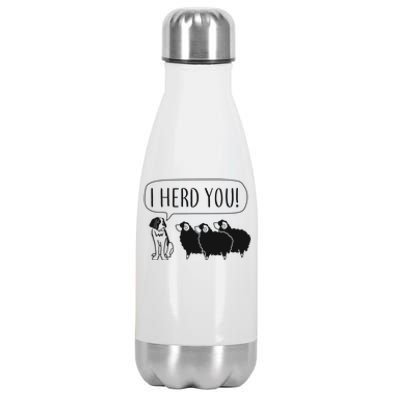 I Herd You Stainless Steel Insulated Water Bottle