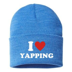 I Heart Yapping I Love Yapping  Sustainable Knit Beanie