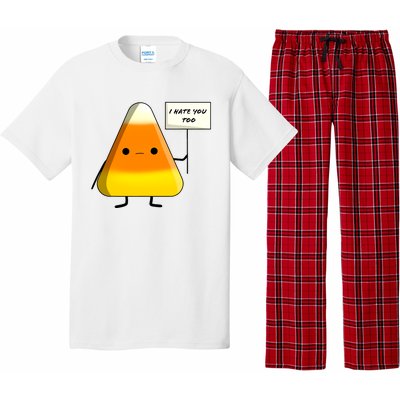 I Hate You Too Funny Halloween Candy Corn Pajama Set