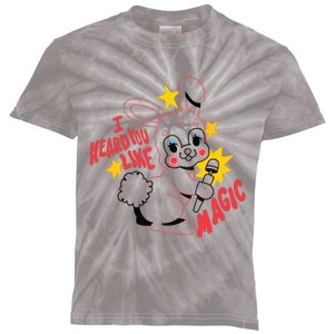 I Heard You Like Magic Pink Rabbit Kids Tie-Dye T-Shirt