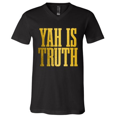 Israelite Hebrew Yah Is Truth Israel Judah V-Neck T-Shirt