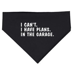 I Heart Yapping I Can't I Have Plans In The Garage Dads USA-Made Doggie Bandana