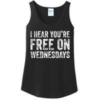 I Hear You’Re Free On Wednesdays Funny Biden Saying Ladies Essential Tank