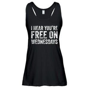 I Hear You’Re Free On Wednesdays Funny Biden Saying Ladies Essential Flowy Tank