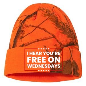 I Hear You’Re Free On Wednesdays Funny Biden Saying Kati Licensed 12" Camo Beanie