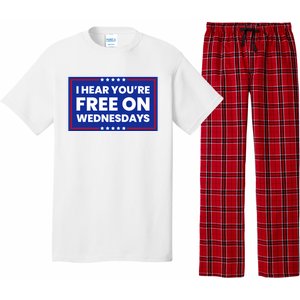 I Hear You’Re Free On Wednesdays Funny Biden Saying Pajama Set