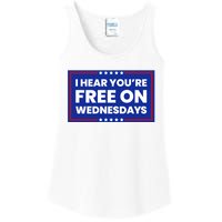 I Hear You’Re Free On Wednesdays Funny Biden Saying Ladies Essential Tank