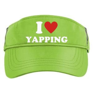 I Heart Yapping I Love Yapping  Adult Drive Performance Visor