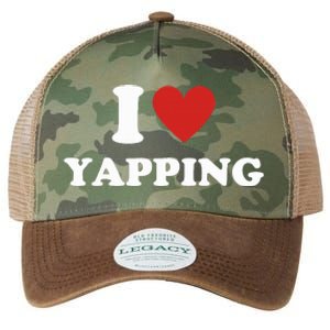 I Heart Yapping I Love Yapping  Legacy Tie Dye Trucker Hat