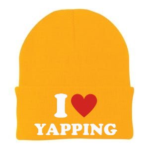 I Heart Yapping I Love Yapping  Knit Cap Winter Beanie