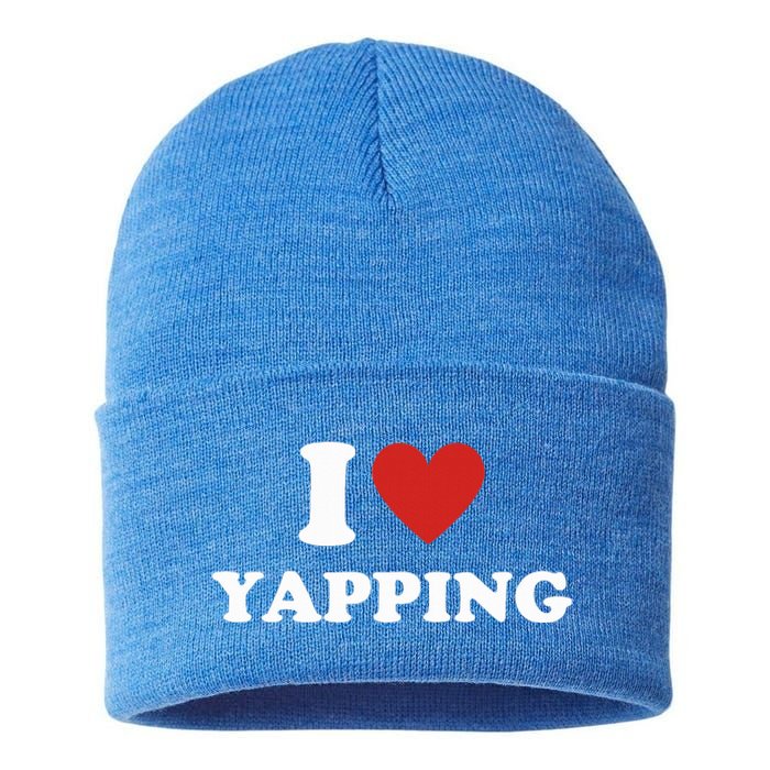 I Heart Yapping I Love Yapping  Sustainable Knit Beanie