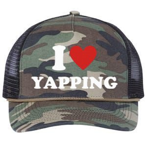 I Heart Yapping I Love Yapping  Retro Rope Trucker Hat Cap