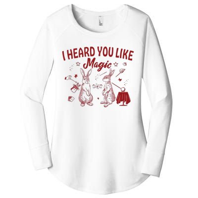 I Heard You Like Magic Rabbit Baby Women's Perfect Tri Tunic Long Sleeve Shirt