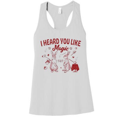 I Heard You Like Magic Rabbit Baby Women's Racerback Tank