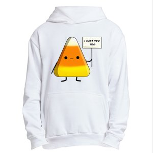 I Hate You Too Funny Halloween Candy Corn Urban Pullover Hoodie