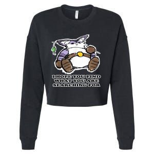 I Hope You Find What You Are Searching For Gift Funny Cropped Pullover Crew